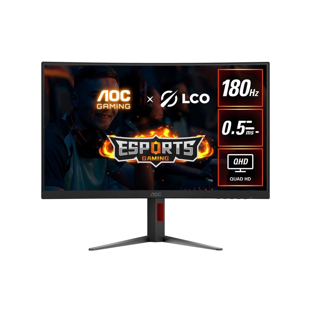 AOC CQ27G4 27" 180Hz QHD Fast VA Curved Gaming Monitor