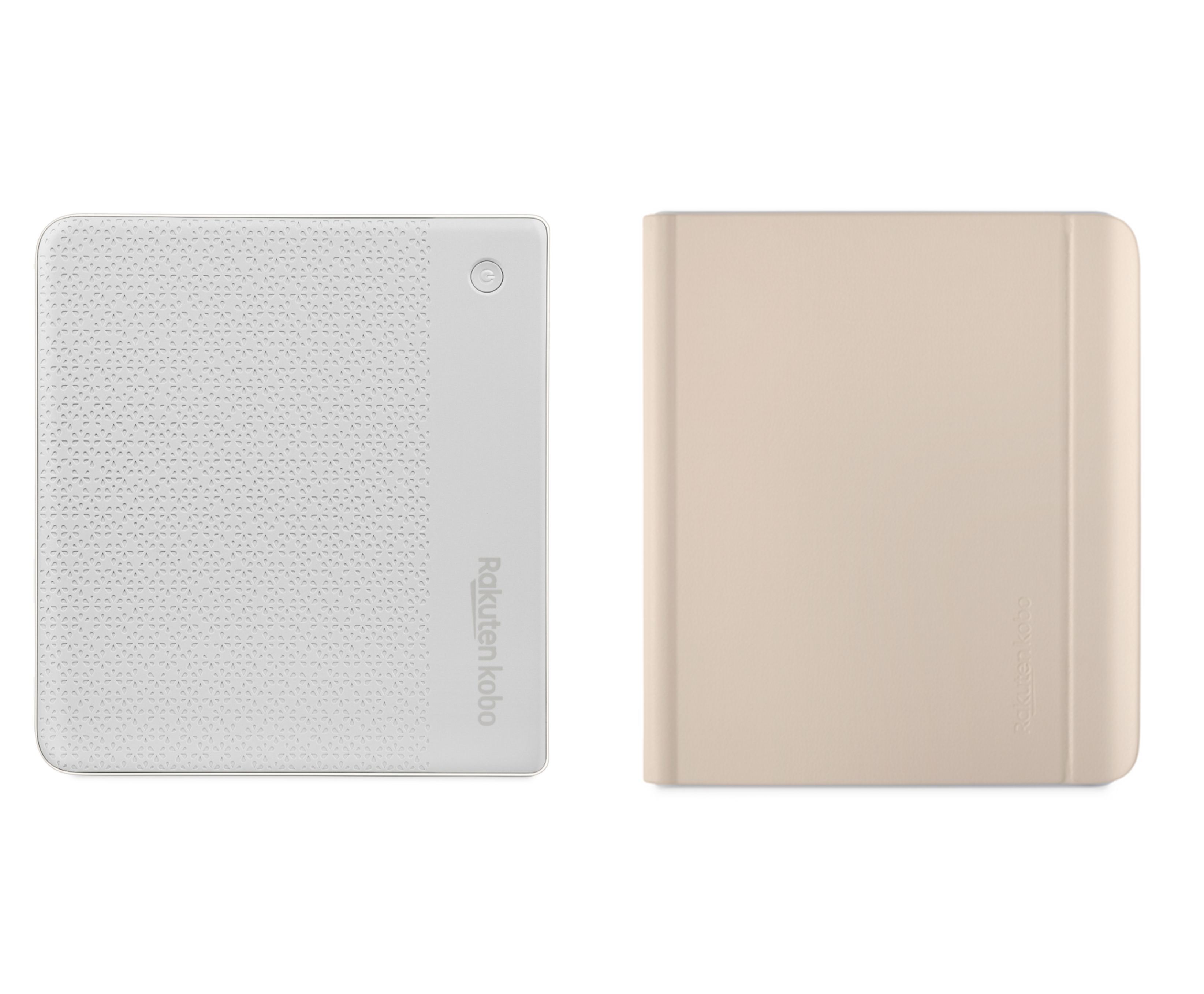 Kobo Libra Colour White with Notebook SleepCover Case (Sand Beige)