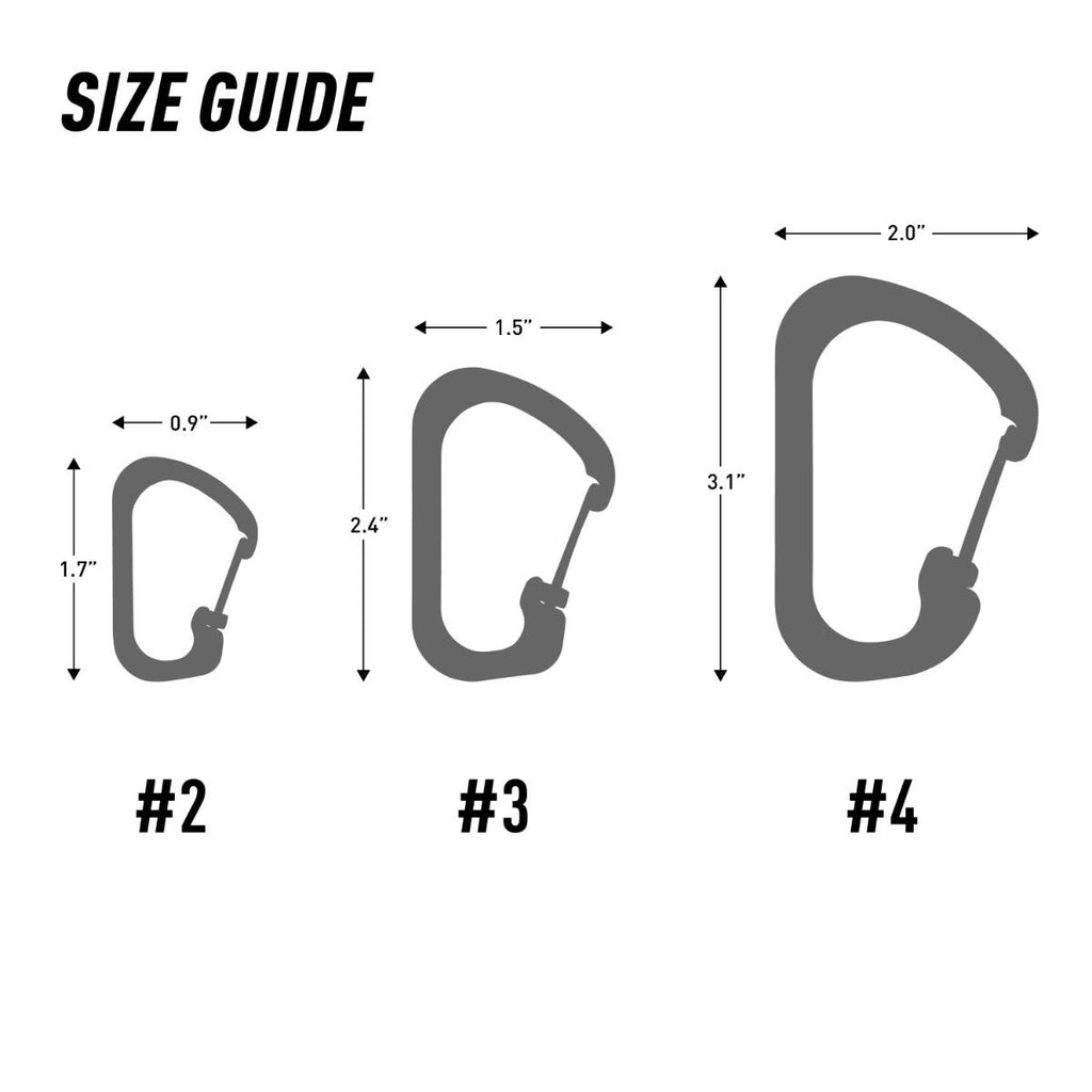 Nite Ize SlideLock Carabiner Stainless Steel #2 - Stainless