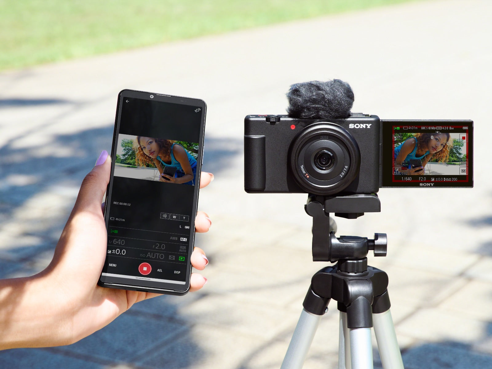 Sony ZV-1F Vlog Camera - Black