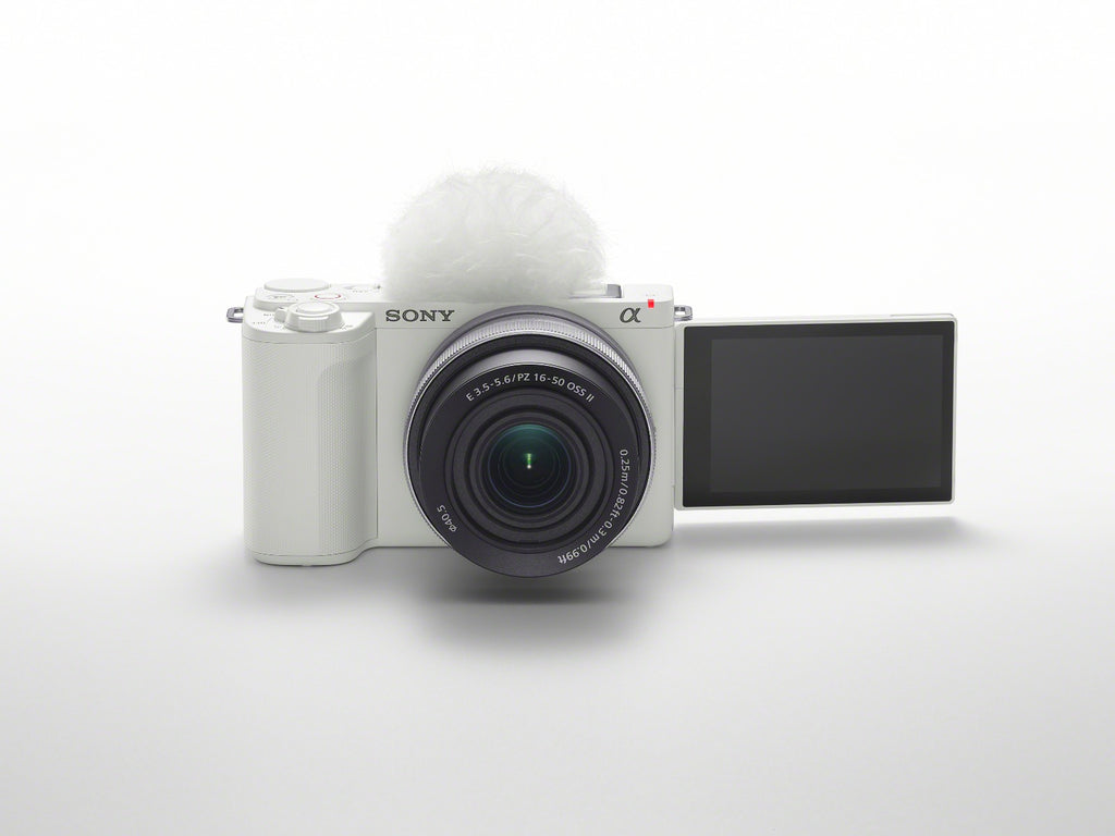 Sony ZV-E10 II - White Mirrorless Camera with 16-50mm Lens