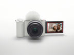 Sony ZV-E10 II - White Mirrorless Camera with 16-50mm Lens