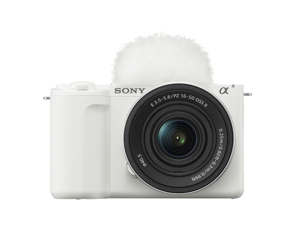 Sony ZV-E10 II - White Mirrorless Camera with 16-50mm Lens