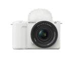 Sony ZV-E10 II - White Mirrorless Camera with 16-50mm Lens