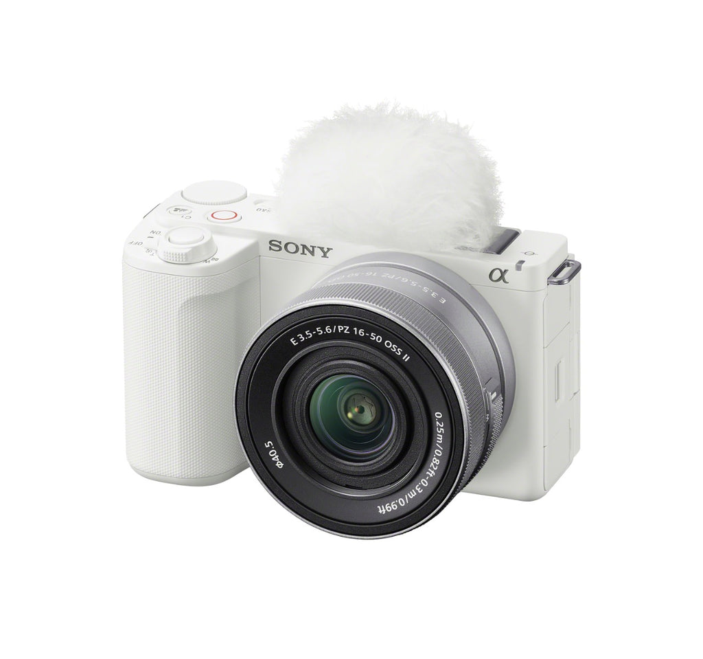 Sony ZV-E10 II - White Mirrorless Camera with 16-50mm Lens