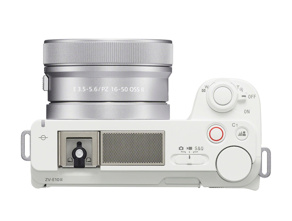 Sony ZV-E10 II - White Mirrorless Camera with 16-50mm Lens