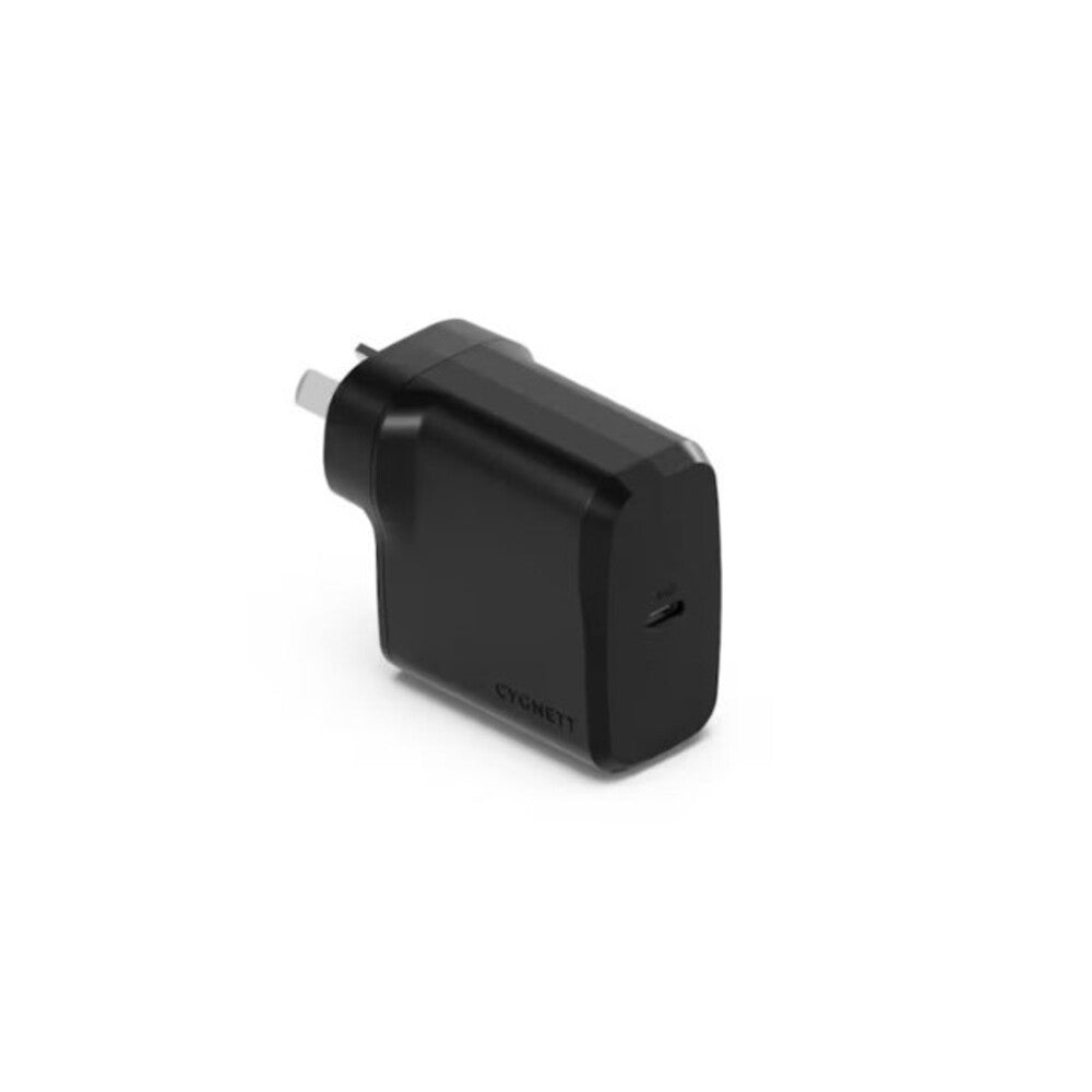 Cygnett PowerPlus 45W USB-C PD GaN Fast Wall Charger (Black) 