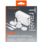 Cygnett Voyager 67W Multi-Port GaN Travel Wall Charger (White)