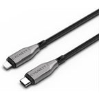 Open Box Cygnett Armoured 2m Lightning to USB-C Cable (Black)
