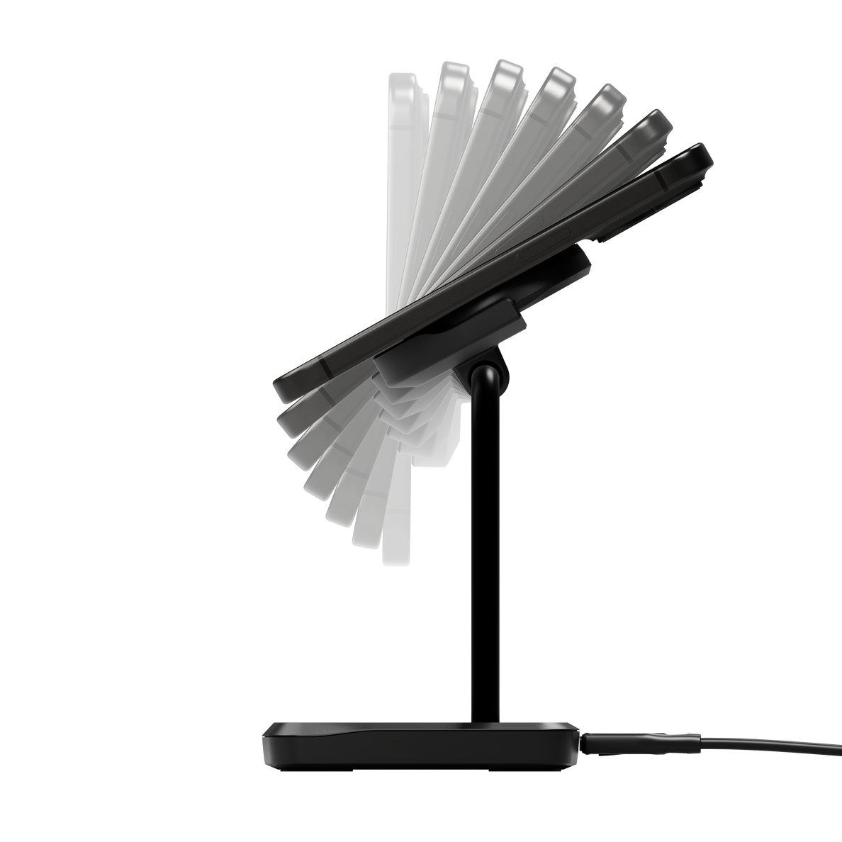 Cygnett ChargeBase Qi2 2 in 1 Magnetic 15W Wireless Charging Stand (Black)