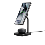 Open Box Cygnett ChargeBase Qi2 2in1 Magnetic 15W Wireless Charging Stand (Black)