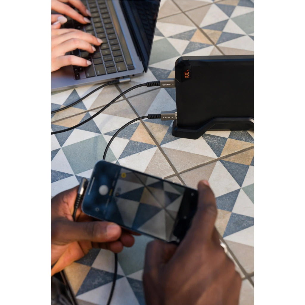 Cygnett ChargeUp 25K Laptop Power Bank with Stand (Obsidian)