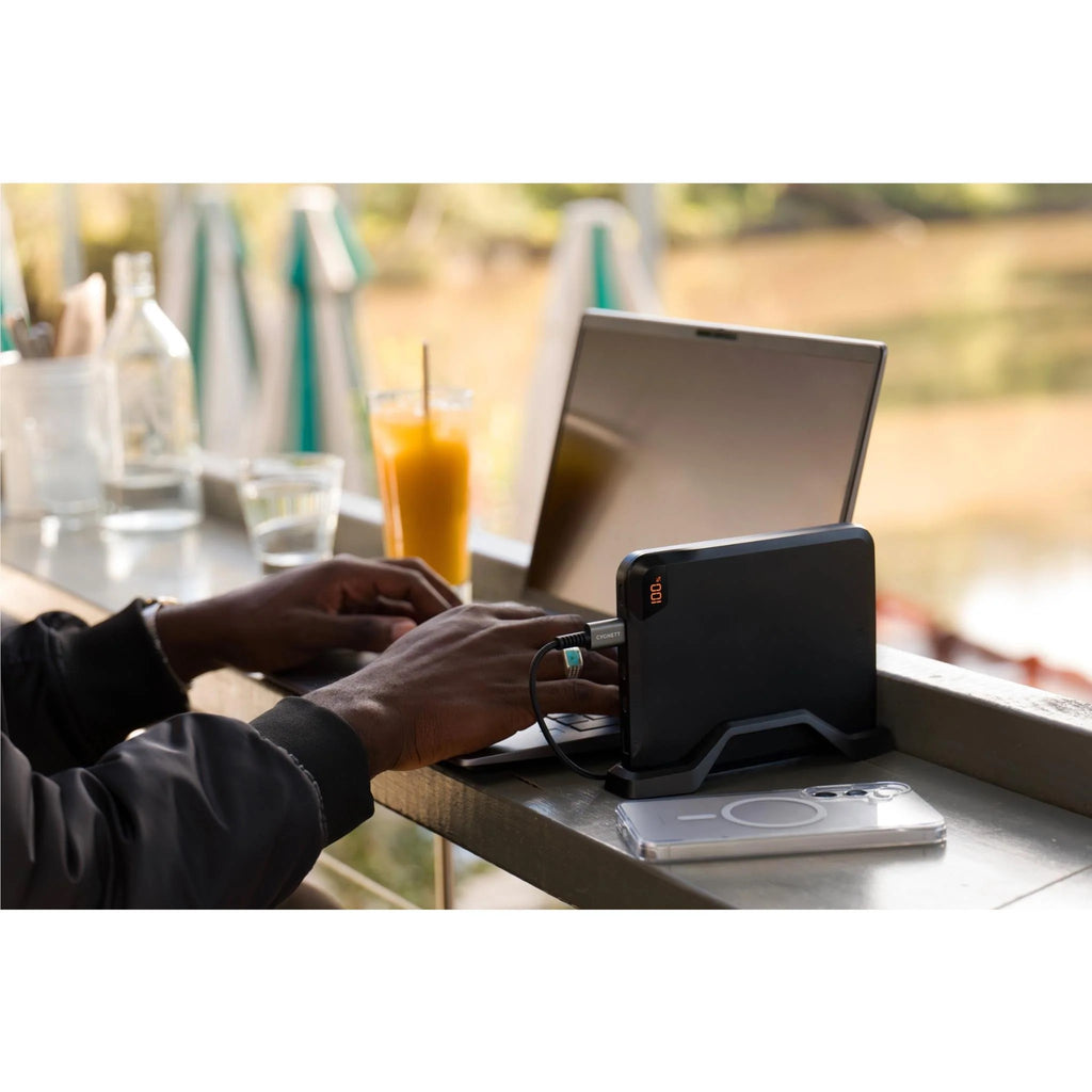 Cygnett ChargeUp 25K Laptop Power Bank with Stand (Obsidian)