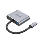Unitek Q4 Lite 4 in 1 USB-C Adapter with UHD HDMI and FHD VGA