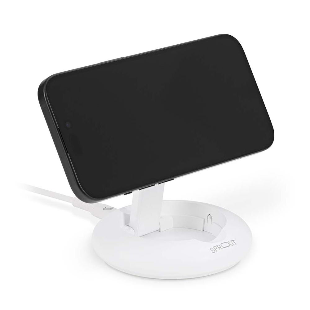 Damaged Box Sprout 2-in-1 Qi2 Foldable Wireless Charger - White