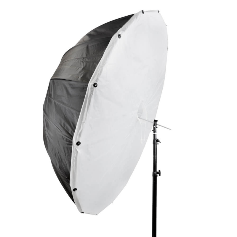 Xlite Deep Parabolic Black / White Umbrella 130cm