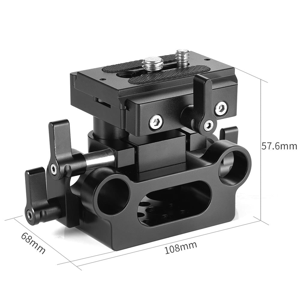 SmallRig Universal 15mm Rail Support System Baseplate 2272
