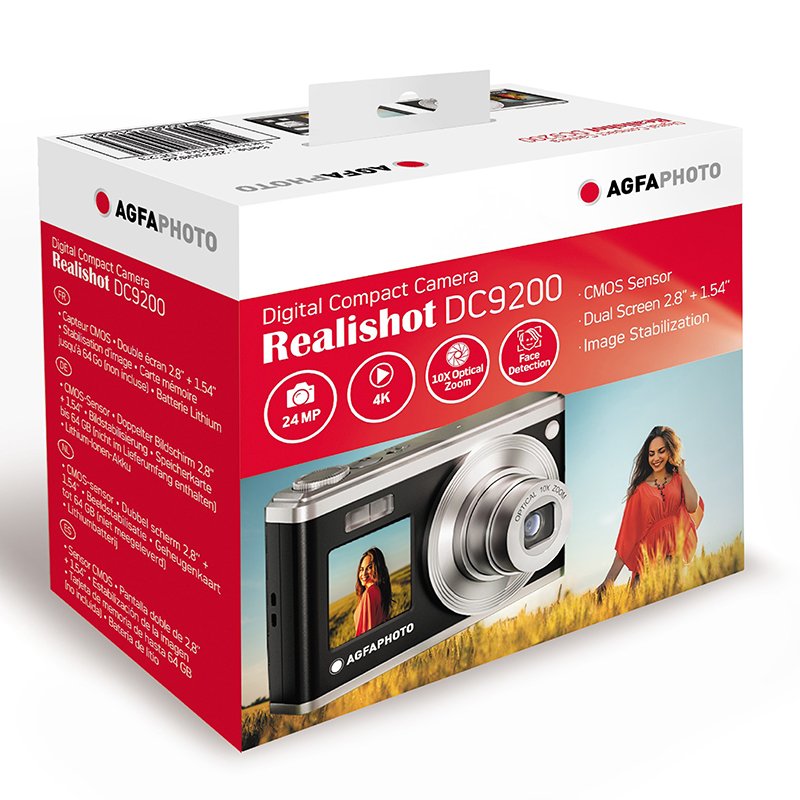 AgfaPhoto Realishot DC9200 Compact Digital Camera - Black