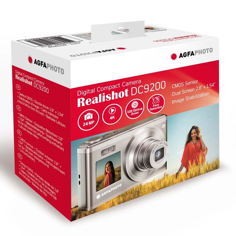 AgfaPhoto Realishot DC9200 Compact Digital Camera - Black