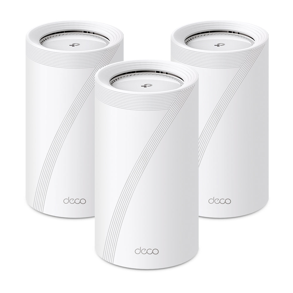 TP-Link Deco BE85 BE22000 Tri-Band Mesh WiFi7 System (3 Pack)