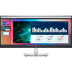 Dell P-Series P3421W 34 QHD IPS Curved USB-C Hub Monitor with USB-C
