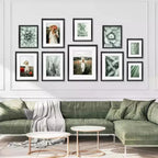 Deluxe Gallery Photo Wall Frame Set F - 10 Frames - Black