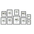 Deluxe Gallery Photo Wall Frame Set F - 10 Frames - Stone Ash