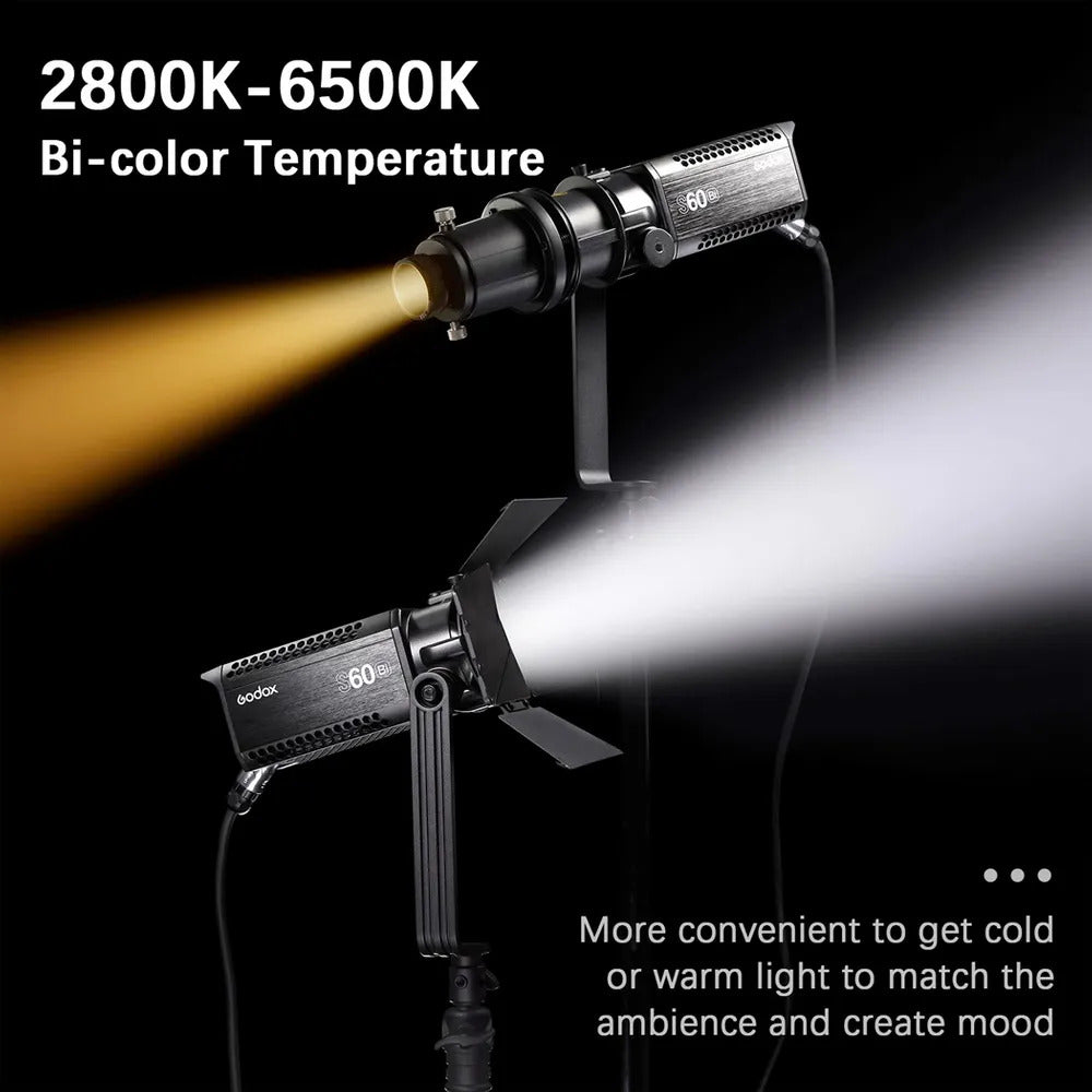 Godox Focusing LED S60Bi Bi-Colour 3 Head Kit 