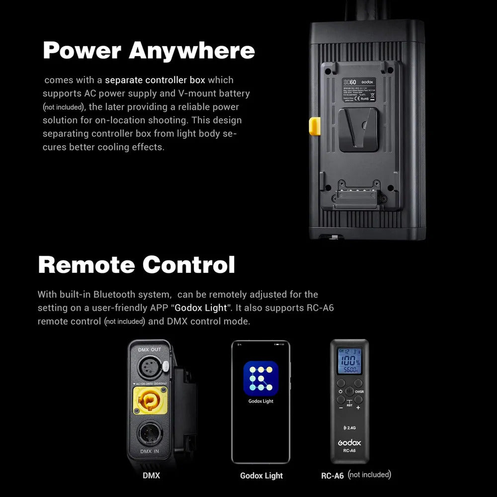 Godox Focusing LED S60Bi Bi-Colour 3 Head Kit 