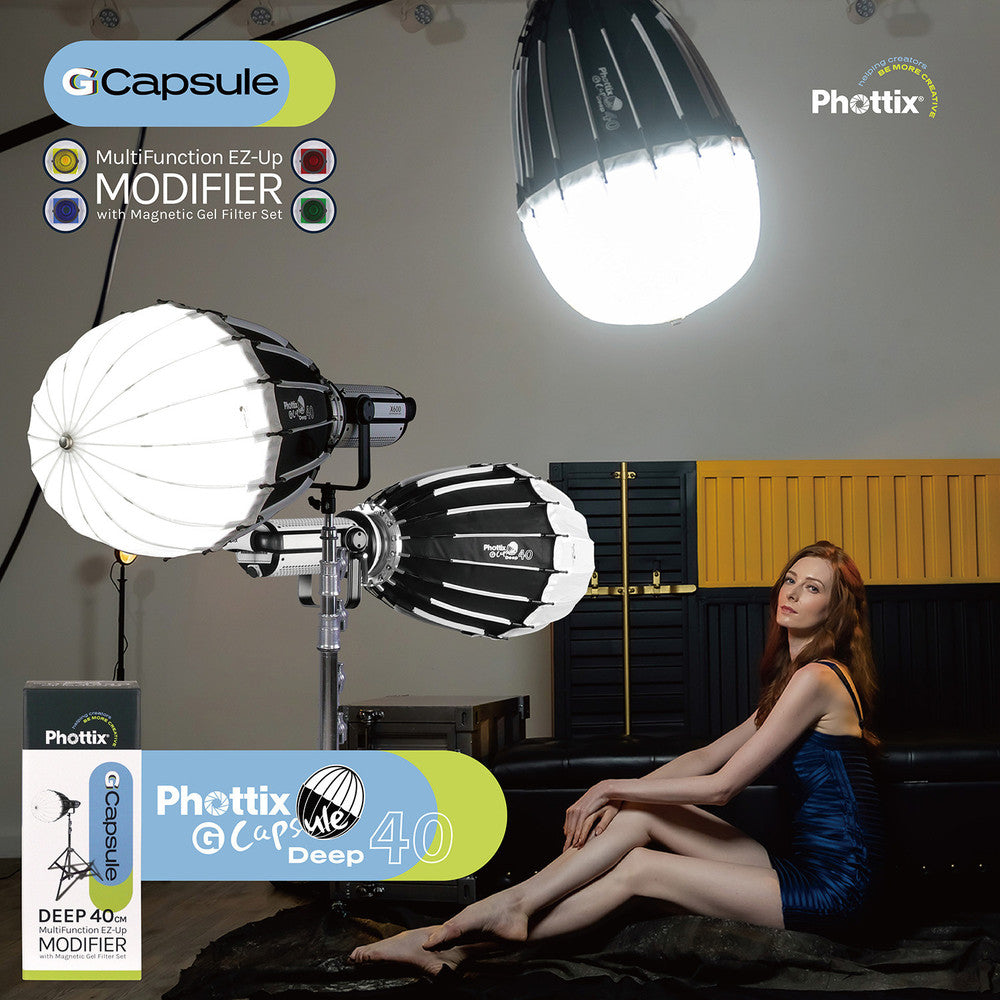 Phottix - G-Capsule Octagon Softbox Kit-Deep 40cm 