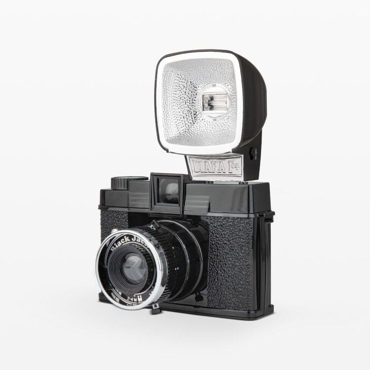 Lomography Diana F+ Camera & Flash - Black Jack Edition