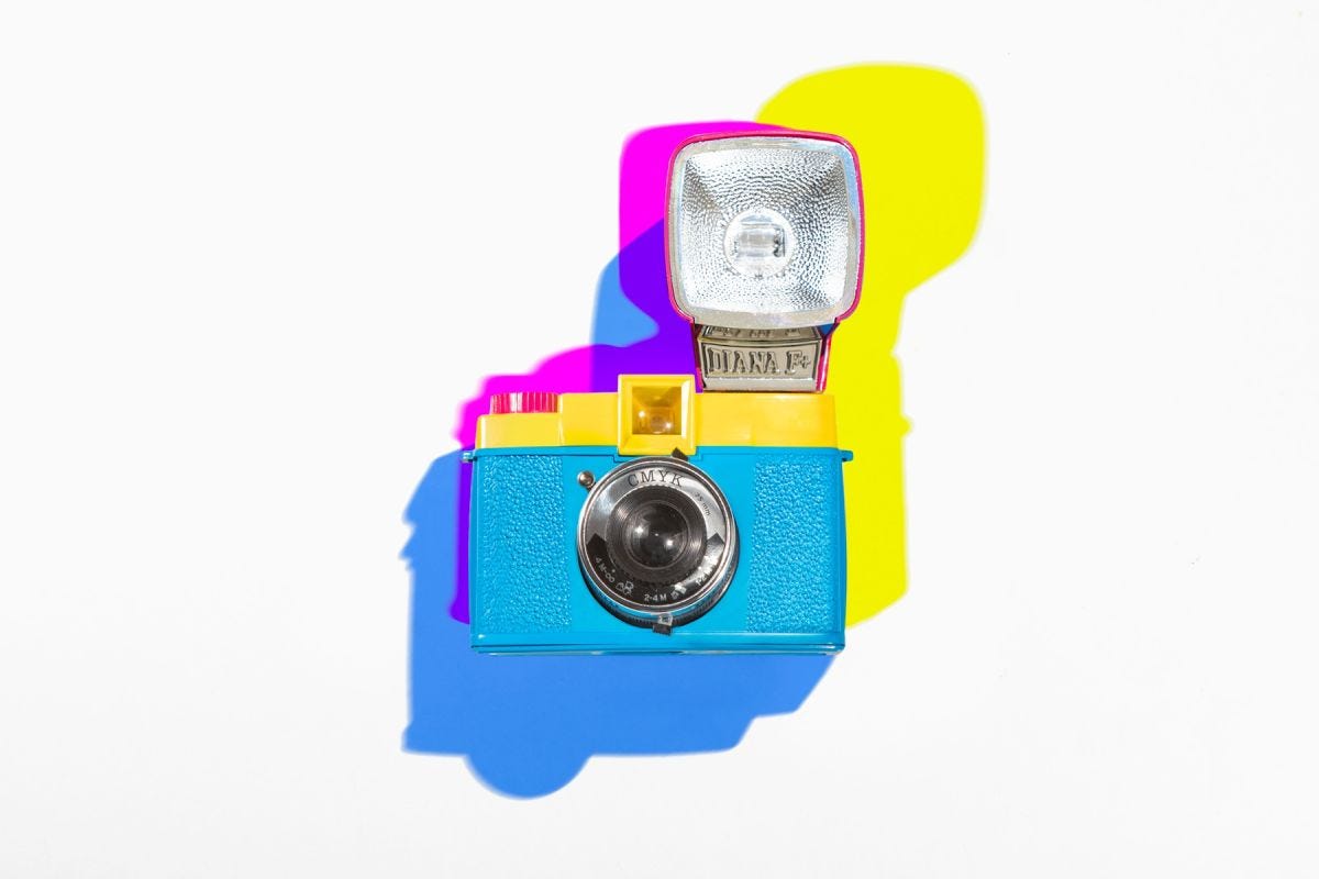 Lomography Diana F+ Camera & Flash - CMYK Edition