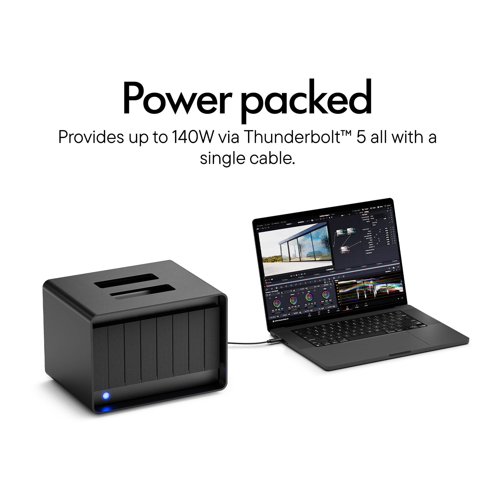 LaCie 8big Pro5 128TB (8x16TB) Thunderbolt 5 multi-bay RAID Drive (up to 120 GBps)