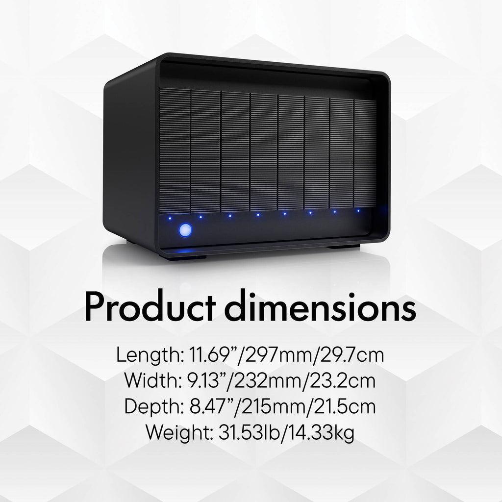LaCie 8big Pro5 128TB (8x16TB) Thunderbolt 5 multi-bay RAID Drive (up to 120 GBps)