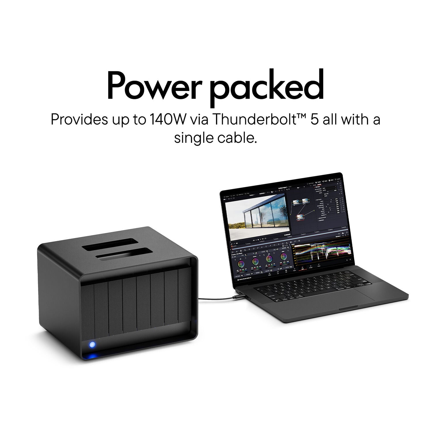 LaCie 8big Pro5 64TB (8x8TB) Thunderbolt 5 multi-bay RAID Drive (up to 120 GBps)
