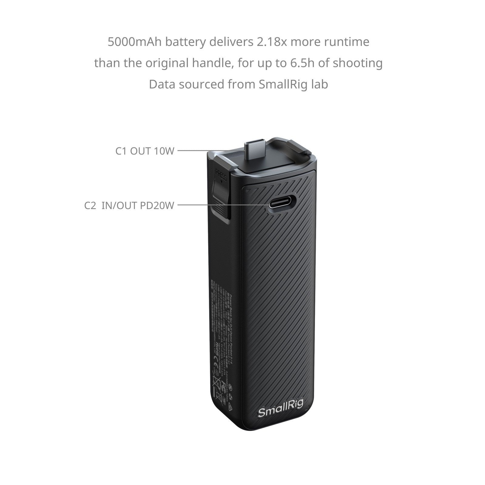 SmallRig Power Bank for DJI Osmo Pocket 3 / 4 6713