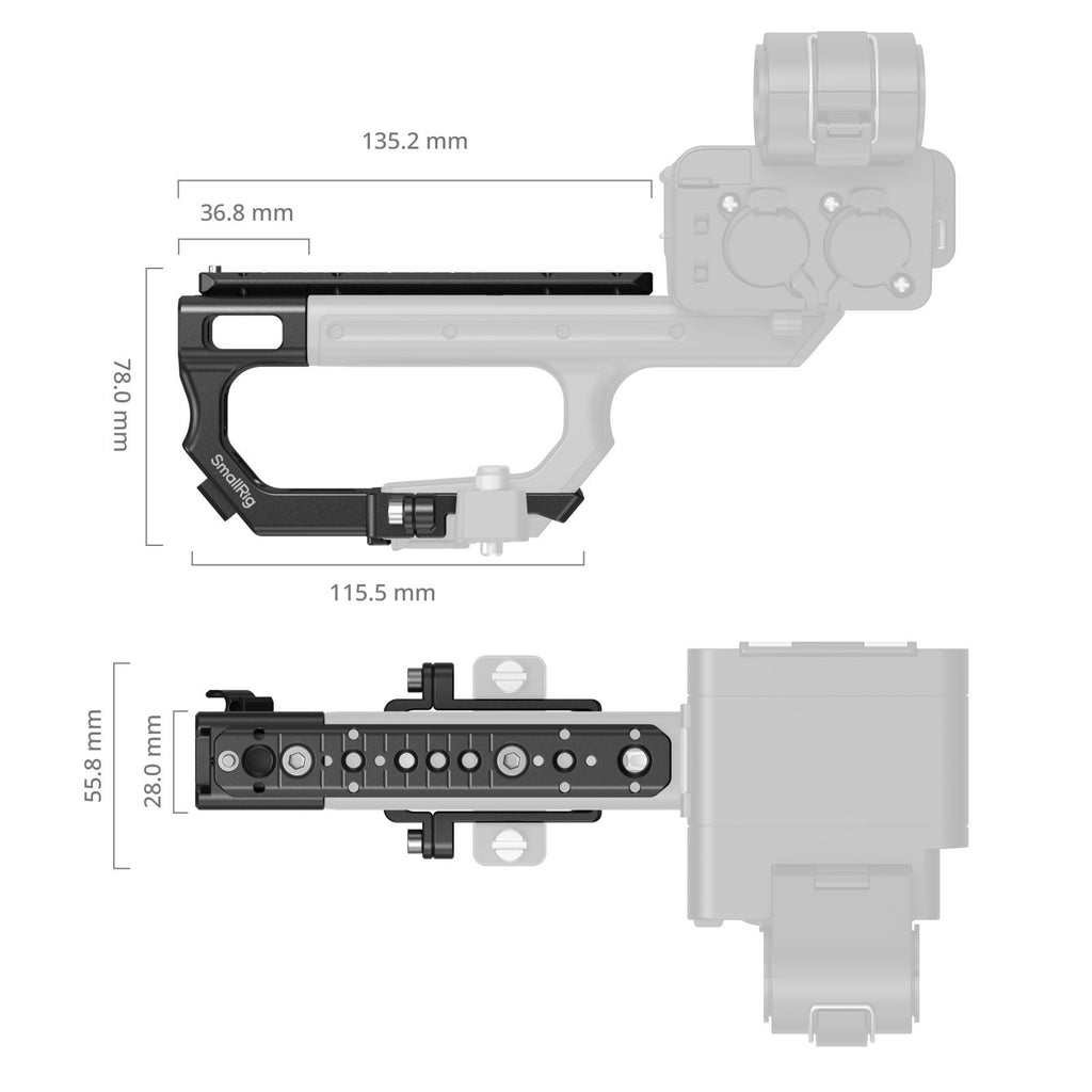 SmallRig Extension Mount Plate Kit for Sony XLR-H2 6781