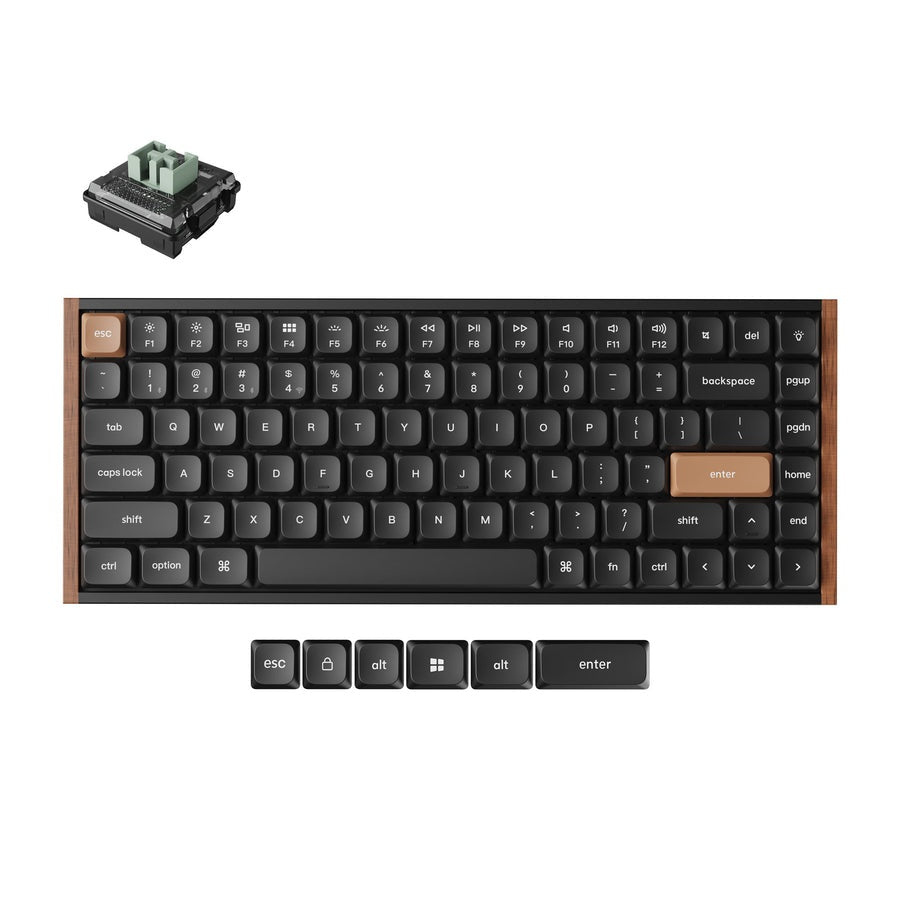 Keychron K3 HE Wireless Keyboard (Black) (Lime Low Profile Magnetic Switch)