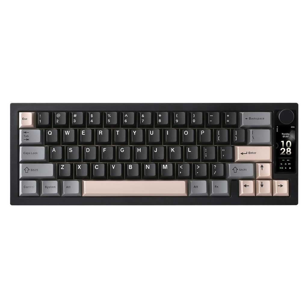 YUNZII IF68 QMK/VIA Wireless Mechanical Keyboard (Black) (Candy Linear Switch)