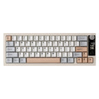 YUNZII IF68 QMK/VIA Wireless Mechanical Keyboard (Beige) (Candy Linear Switch)