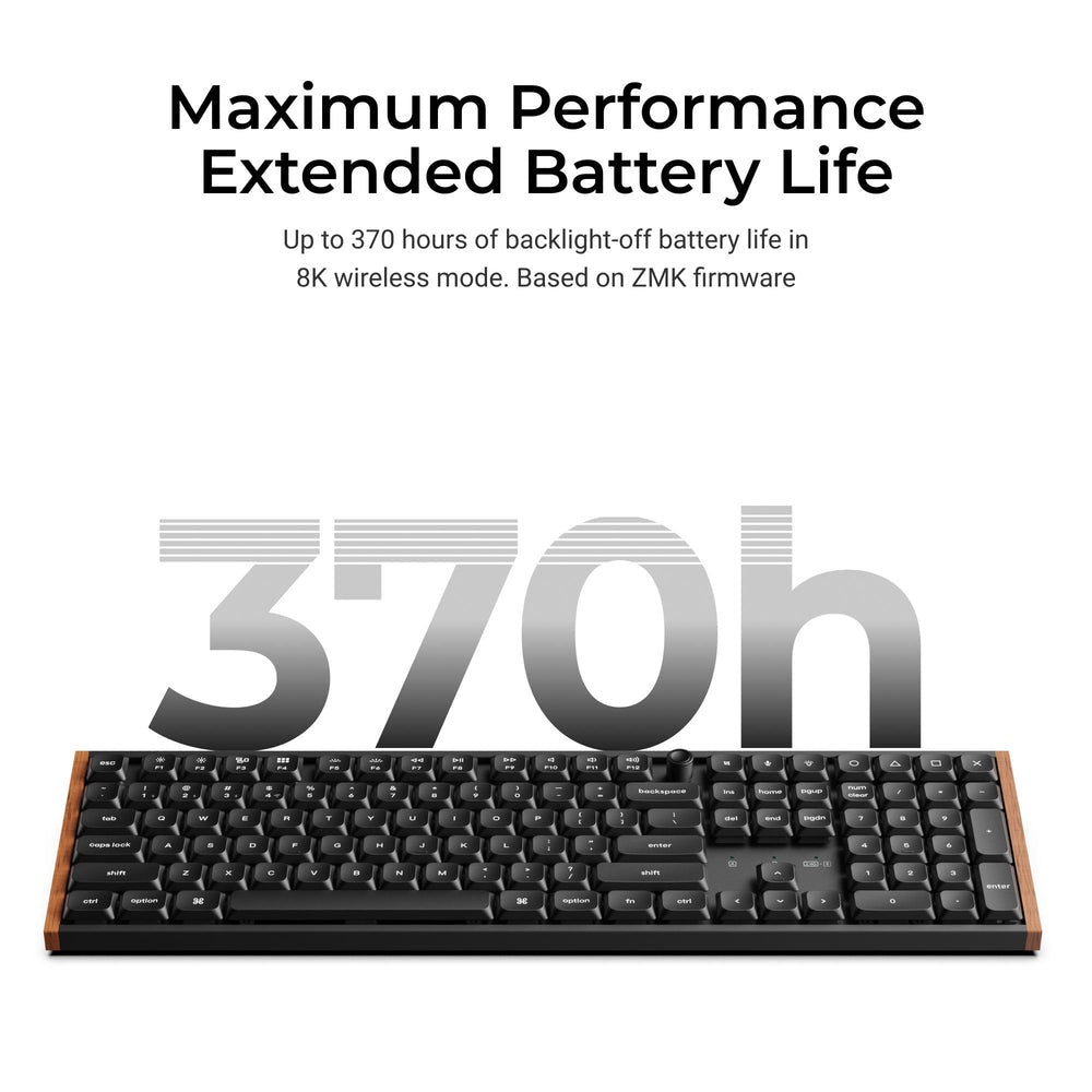 Keychron K5 Ultra 8K Wireless  Keyboard (Black) (Milk POM Brown Switch)