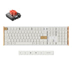 Keychron K5 Ultra 8K Wireless Keyboard (White) (Milk POM Silent Red Switch)