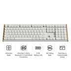 Keychron K5 Ultra 8K Wireless Keyboard (White) (Milk POM Silent Red Switch)