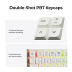 Keychron K5 Ultra 8K Wireless Keyboard (White) (Milk POM Silent Red Switch)
