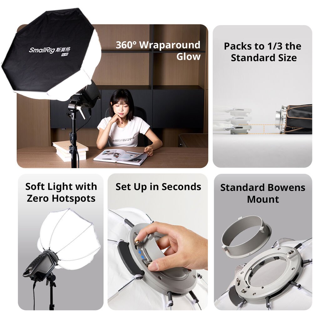 SmallRig FL-90 Quick Setup Foldable Lantern Softbox 6408