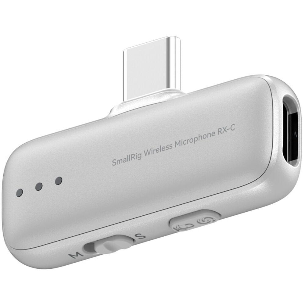 SmallRig S70-C1 Wireless Microphone with USB-C Adapter for Phones (White) 5719