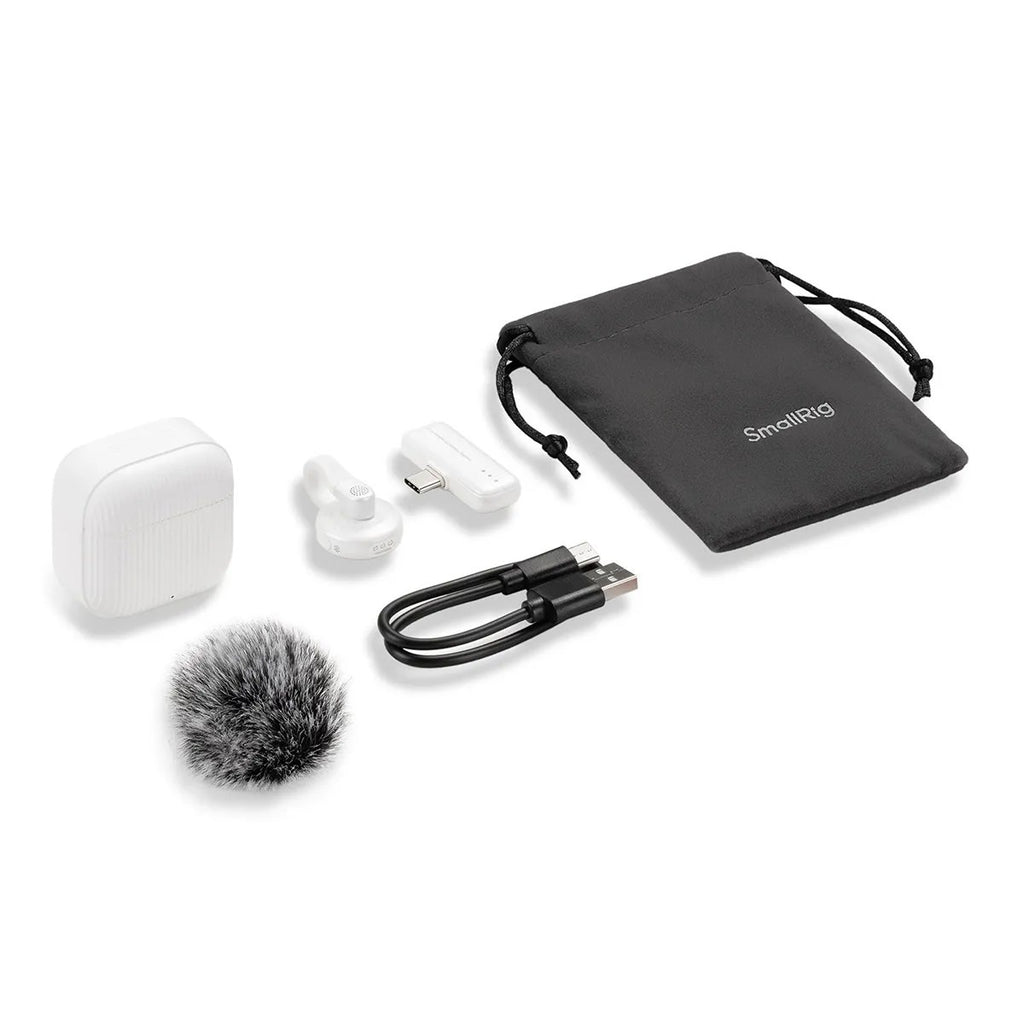 SmallRig S70-C1 Wireless Microphone with USB-C Adapter for Phones (White) 5719