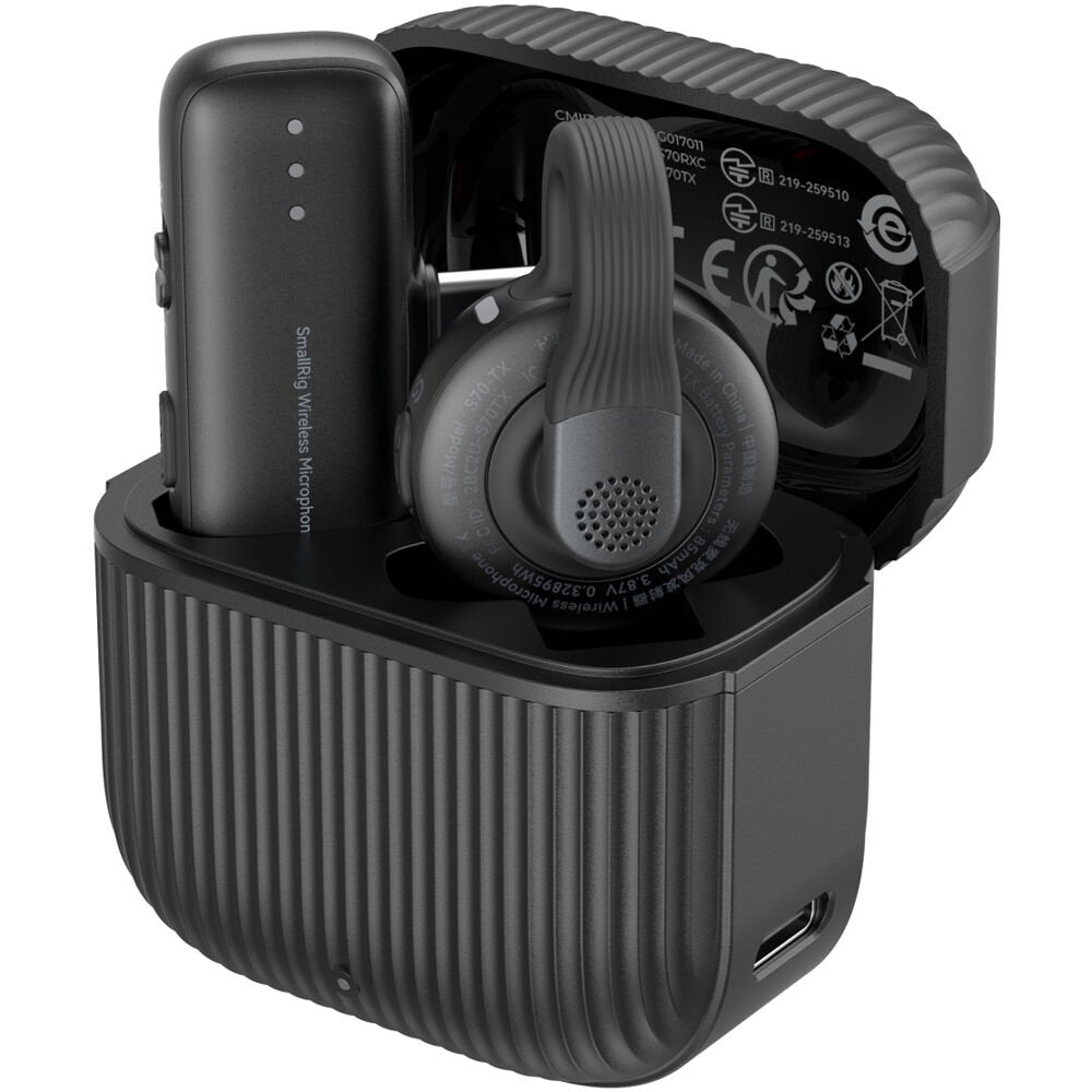 SmallRig S70-C1 Wireless Microphone with USB-C Adapter for Phones (Black) 6546