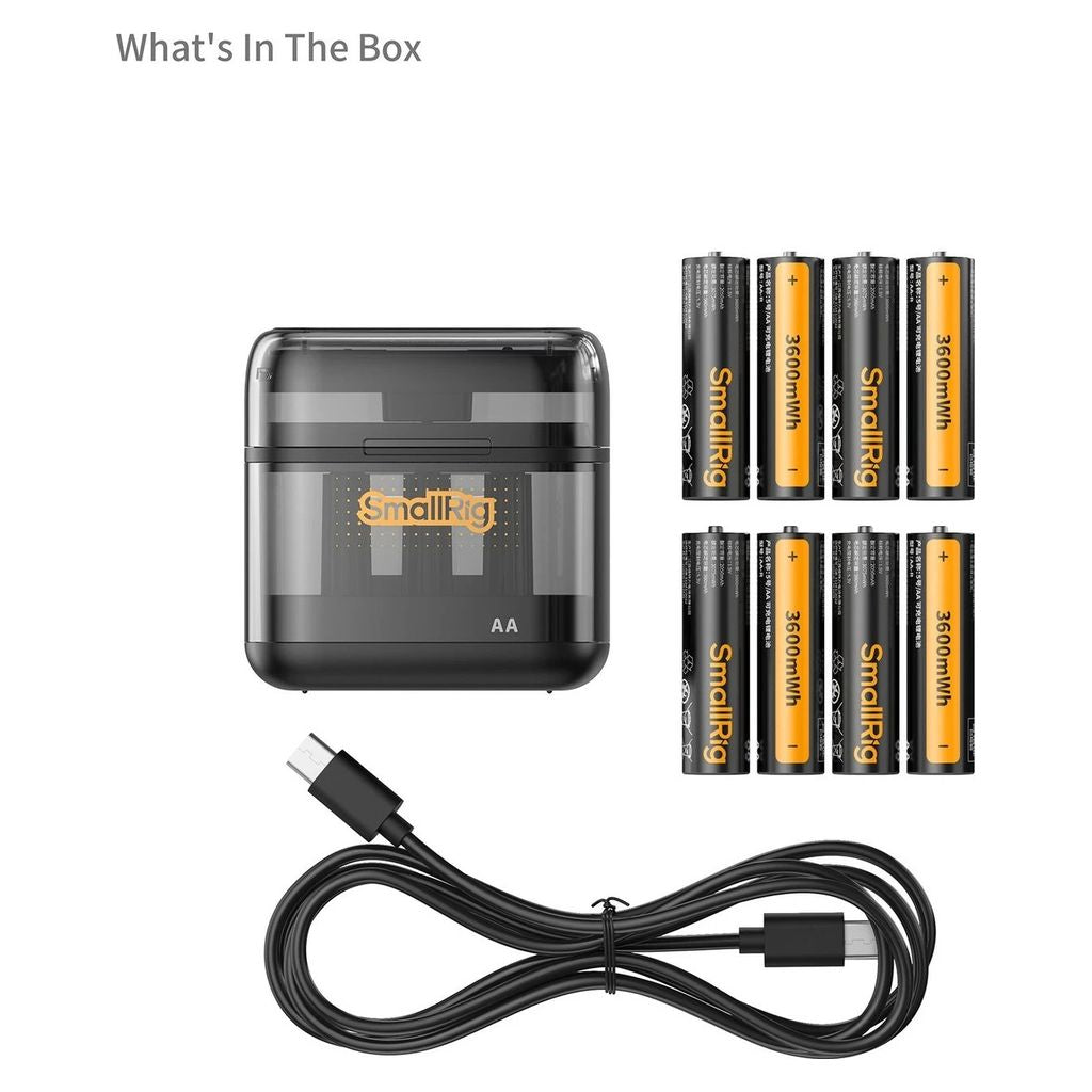 SmallRig AA Rechargeable Lithium Battery Kit (8pcs) 5772