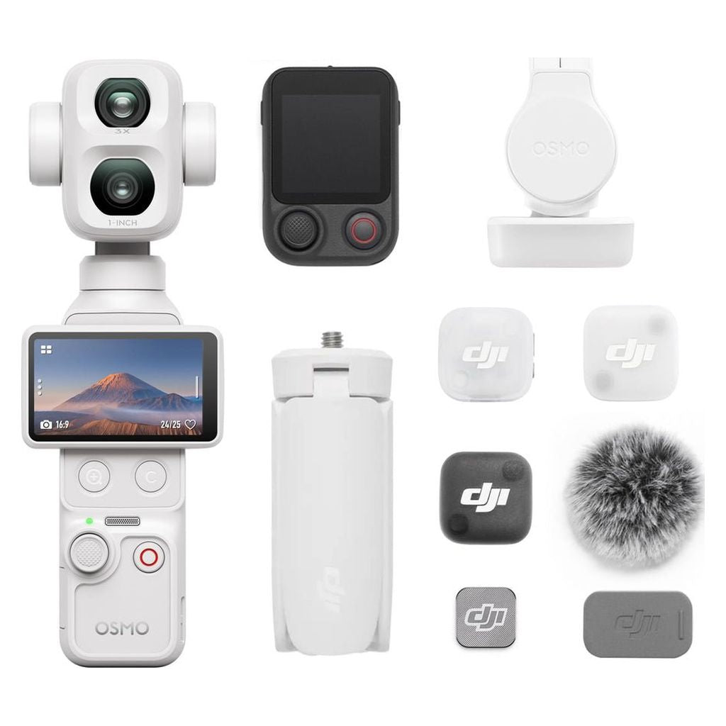 DJI Osmo Pocket 4P Vlog Combo (Pearl White)
